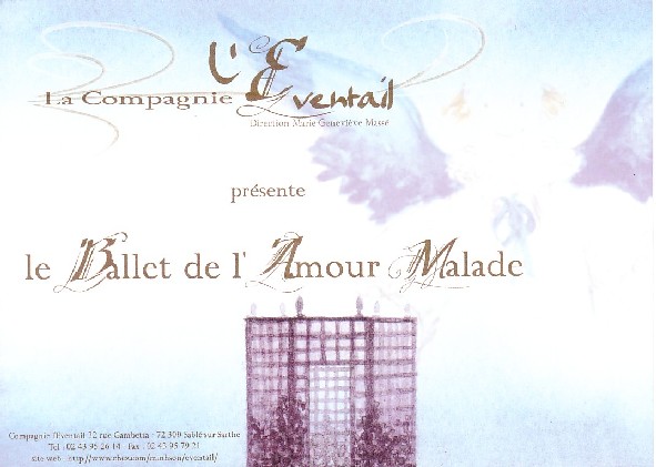 Le Ballet de l'Amour Malade, opra ballet de J.B. Lully, Cration de l'Eventail 2004, pour 17 danseurs, 1 acrobate, 3 chanteurs, 26 musiciens